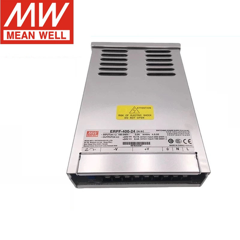 Mean Well ERPF-400W Power Supply 400W 24V Single Output Switching Power Supply with PFC Function 400W