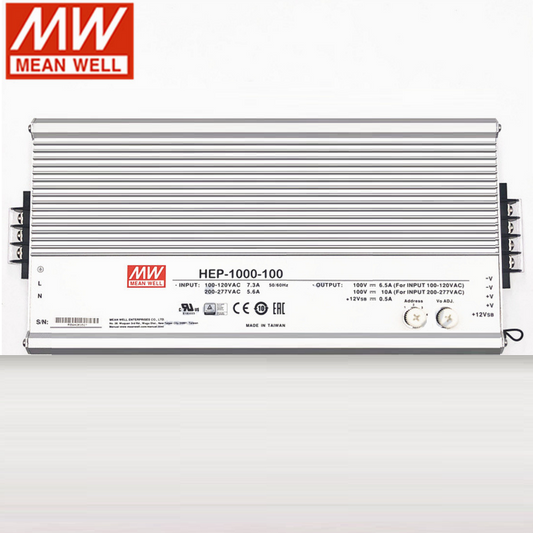 Mean Well  LED switching power Supply HEP-1000-24/48/100V Constant Power mode 1000W driver with PFC