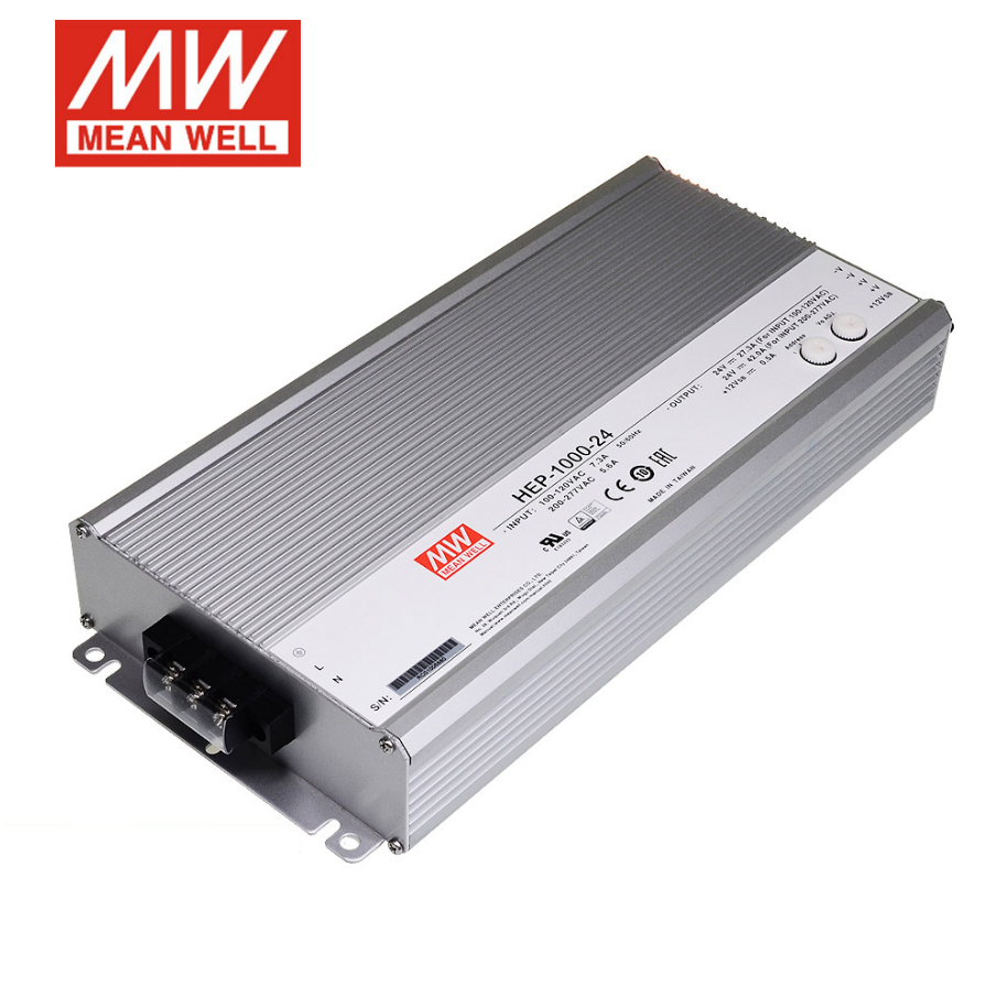 Mean Well  LED switching power Supply HEP-1000-24/48/100V Constant Power mode 1000W driver with PFC