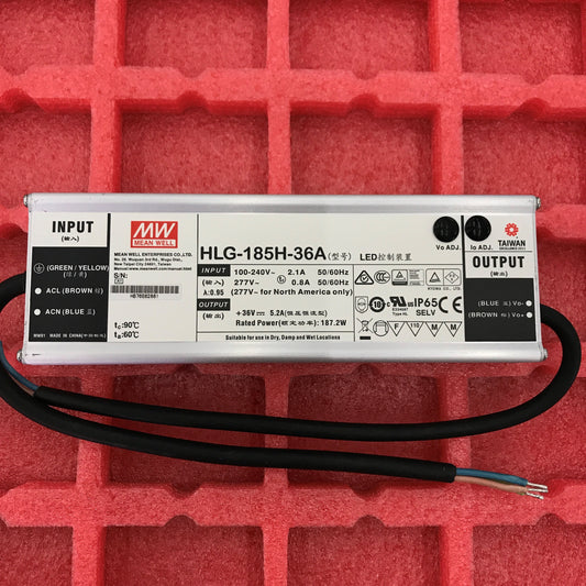 Ming weft LED switching power supply HLG-185H-12A/12B/24A/24B/30A/36A/36B/42A/48A