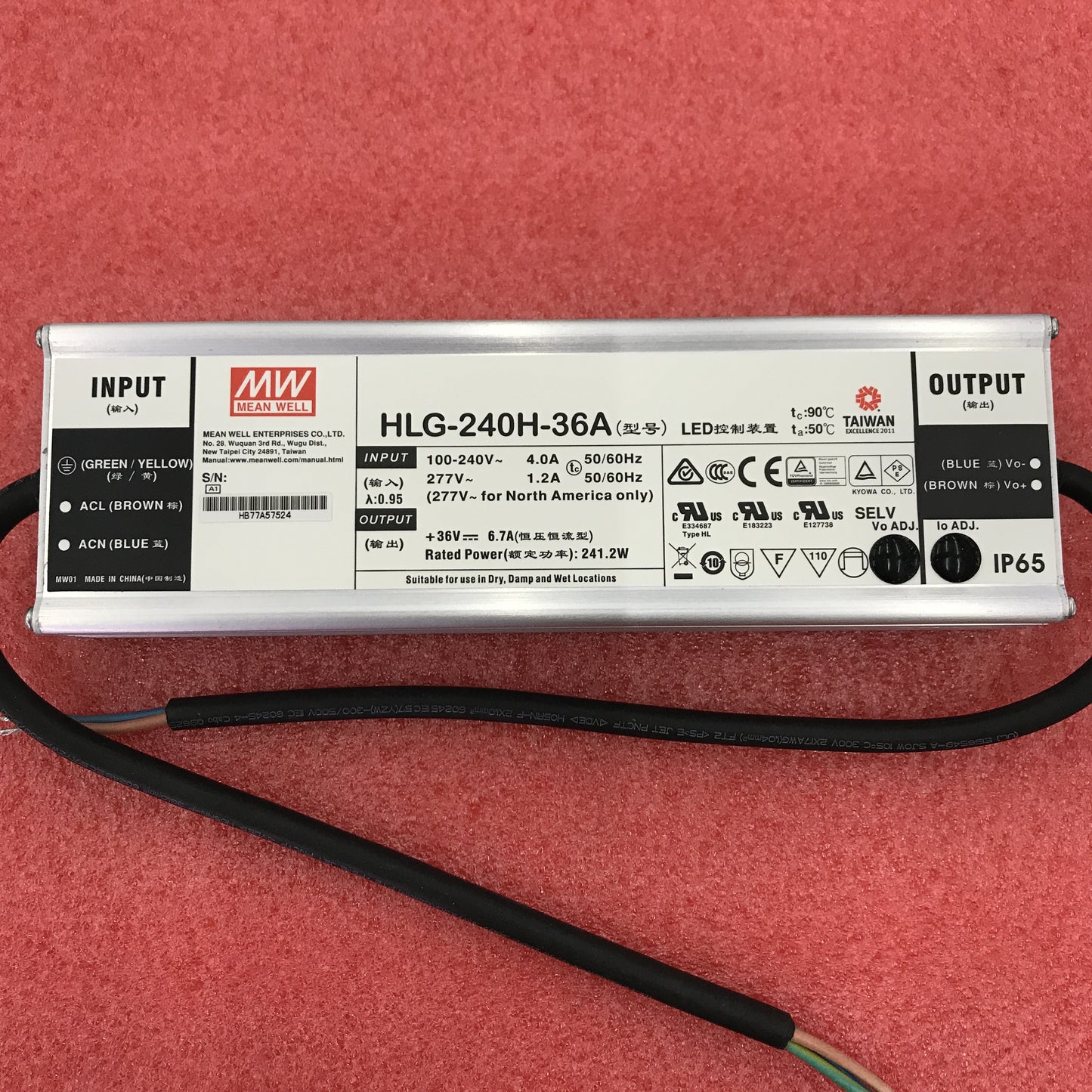 Ming weft LED switching power supply HLG - 240 - h - 12 15 a/a / 24 30 a/a/a / 36 42 48 a/a/B, 54