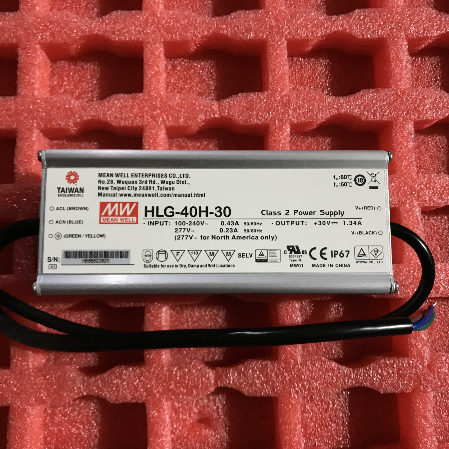 Ming weft LED switching power supply HLG 40 h - 12-15 a/a/a / 24 20 30 a/a/a / 36 42 48 a/a/B, 54