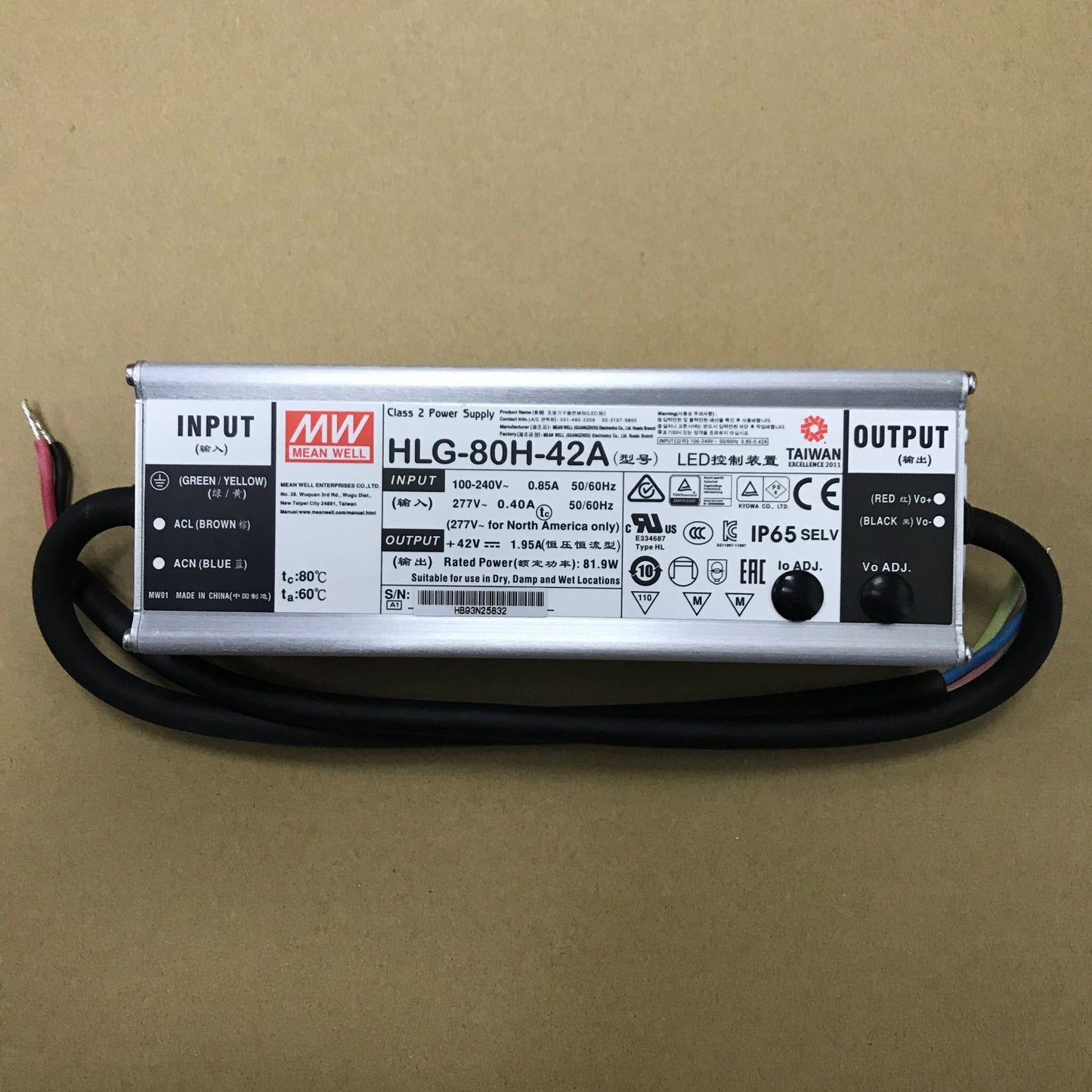Bright weft LED switching power supply HWG-80H-24A /24B/30A/36A/36