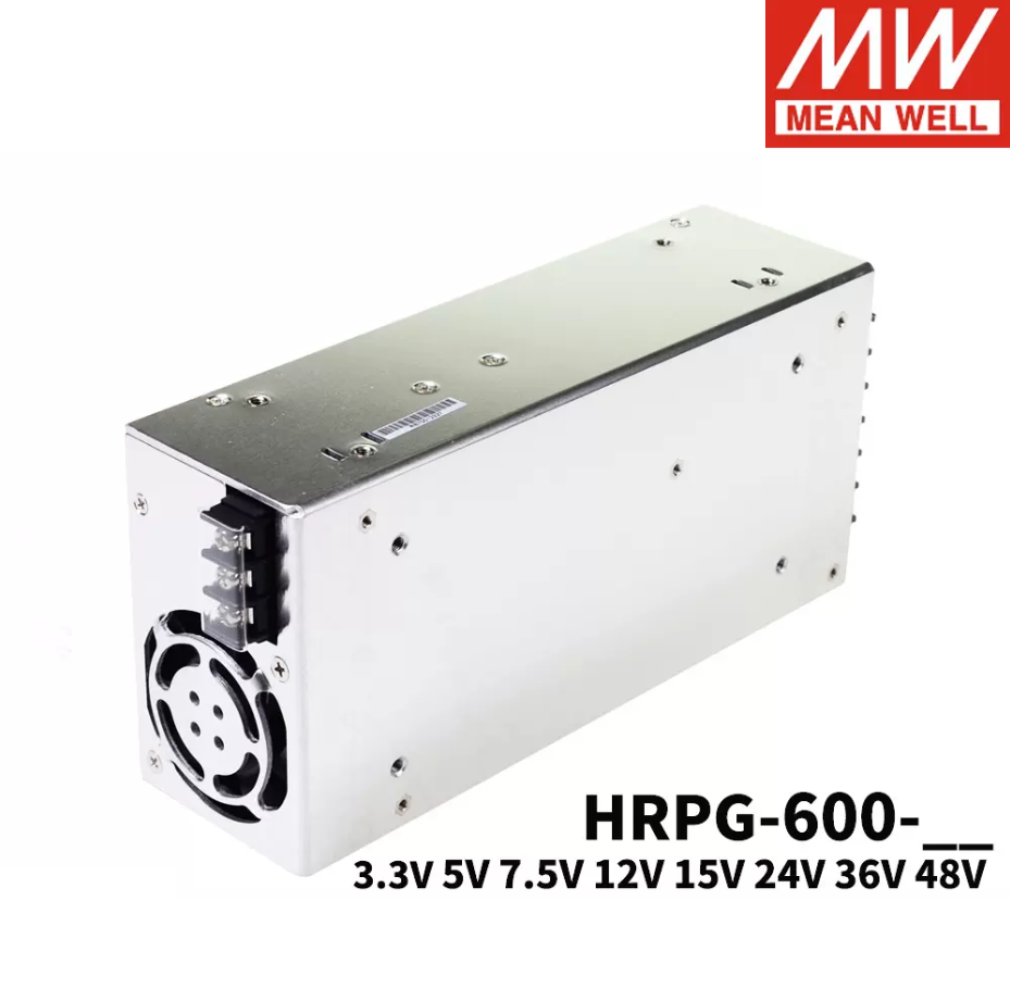 MEAN WELL  600 w switching power supply 12 v24v36v48v HRPG-600/3.3/5/7.5/15 v PFC function