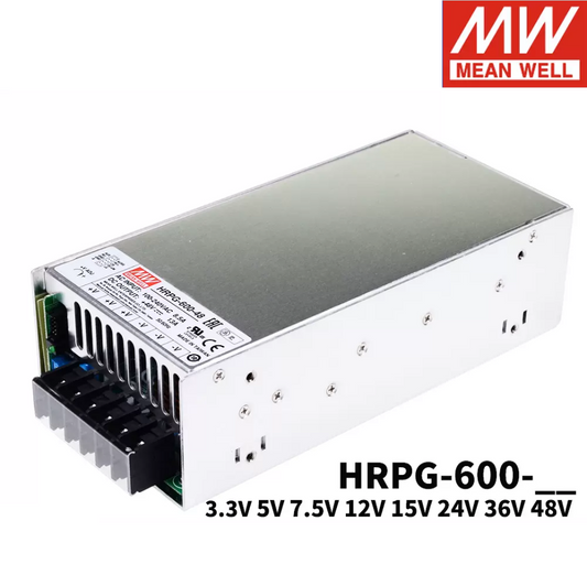 MEAN WELL  600 w switching power supply 12 v24v36v48v HRPG-600/3.3/5/7.5/15 v PFC function