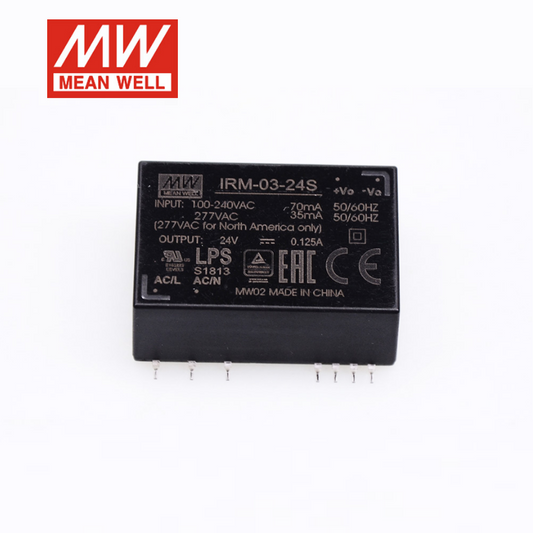 MEAN WELL  IRM-03 Module Switching power supply AC-DC 3W 3.3V5V9V12V15V24V Pin type SMD S