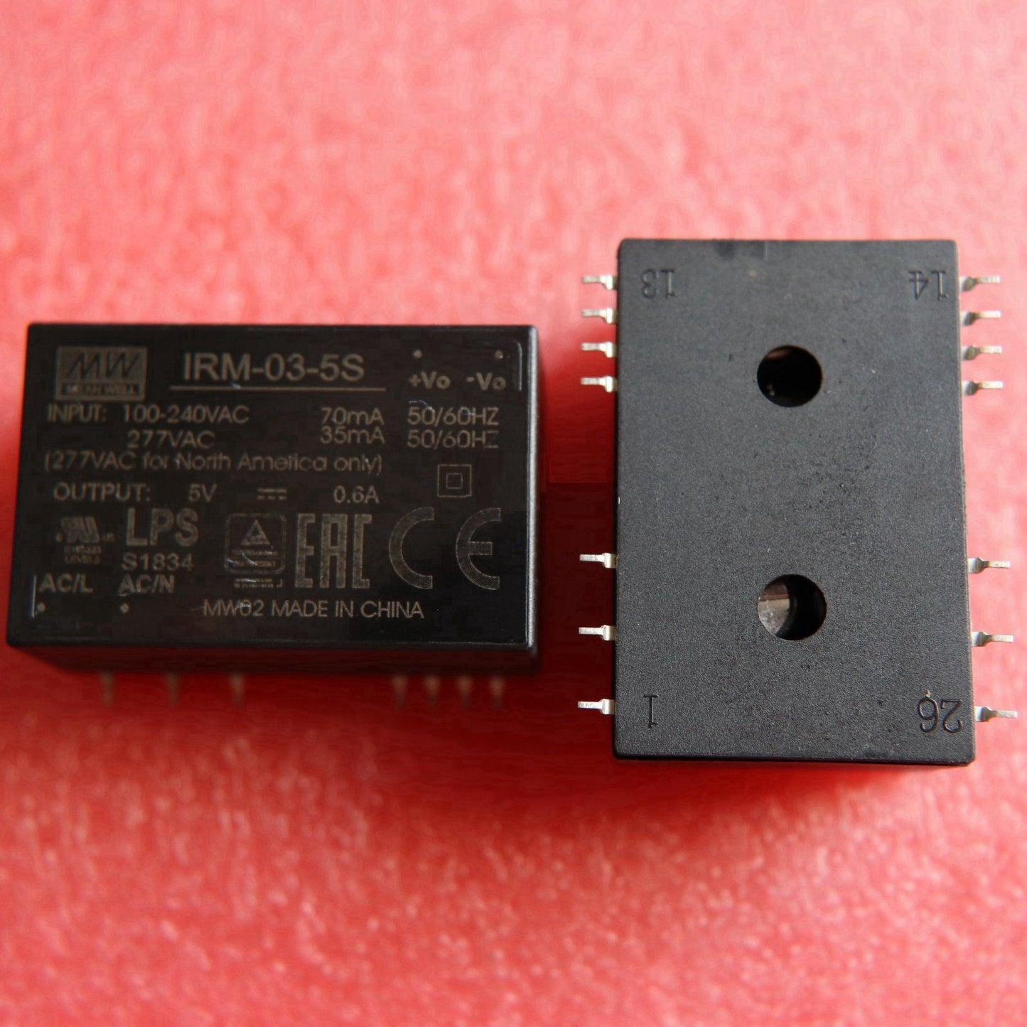 MEAN WELL  IRM-03 Module Switching power supply AC-DC 3W 3.3V5V9V12V15V24V Pin type SMD S