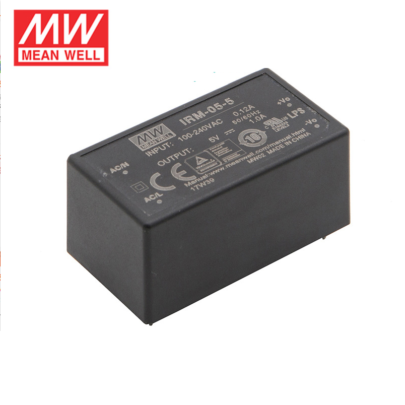 MEAN WELL IRM-05 In-line 5W 3.3V5V12V15V24V AC to DC switching power module