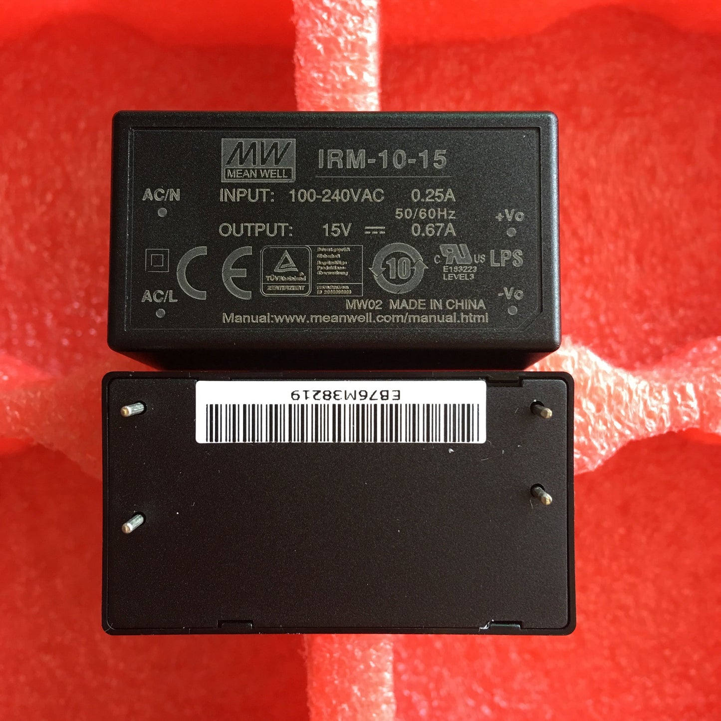 MEAN WELL  IRM-10 Switching power module 5V12V15V24V3.3 Pin type 10W AC to DC DC