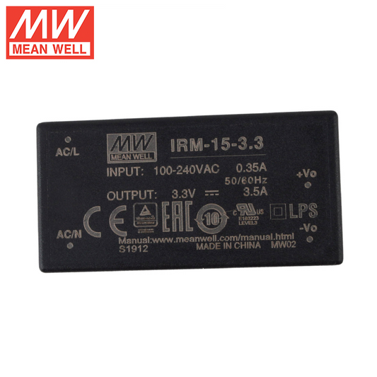 MEAN WELL  IRM-15 Switching power module 15W 3.3V5V9V12V15V24V AC to DC S