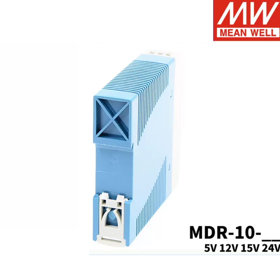 MEAN WELL MDR-10/12 rail type 10W switching power supply 5V12V15V24V Low power thin plastic housing  10W