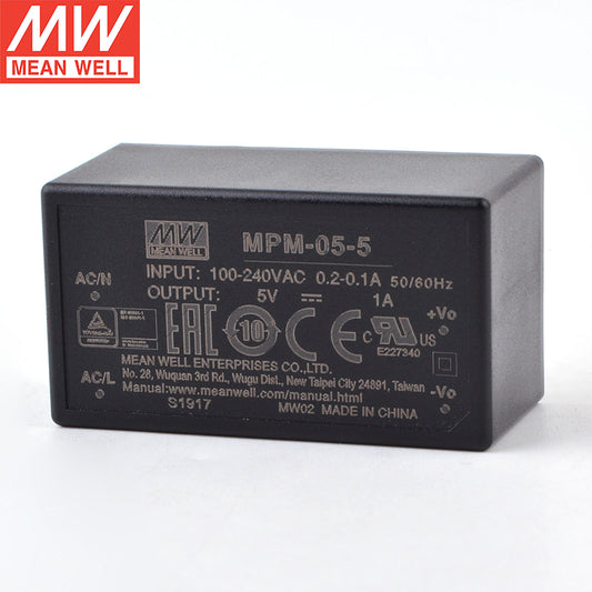 MEAN MELL  MPM-05 Switching power Supply 5W3.3/5/12/15/24V DC output medical power module