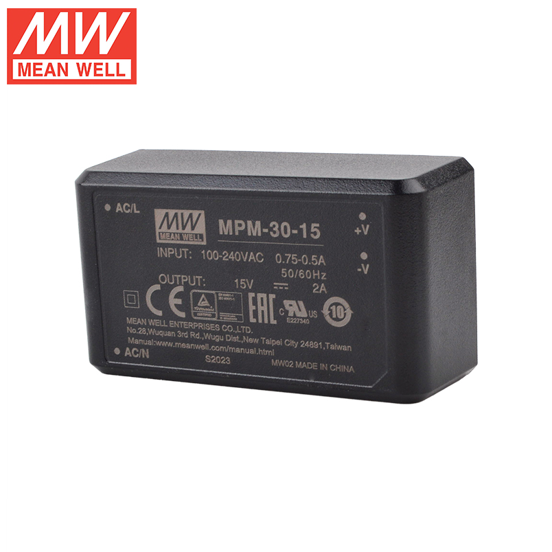 MEAN MELL MPM-30 Medical Switch Power Supply 30W 3.3/5/12/15/24/48V terminal type ST