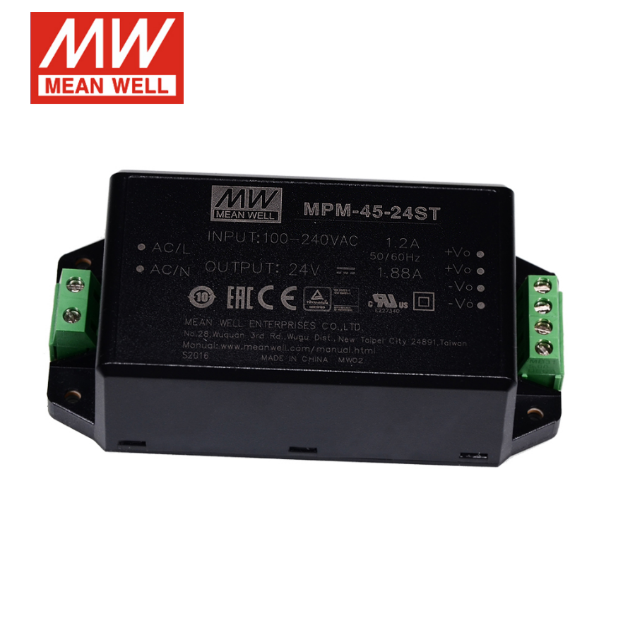 MEAN WELL  MPM-45 module Switching power supply 45W Medical 5/12/15/24/48V ST terminal type