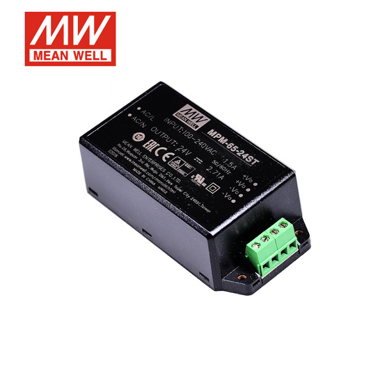 MEAN WELL  MPM-65 module Switching power 65W 5/12/15/24/48V Medical grade terminal type ST