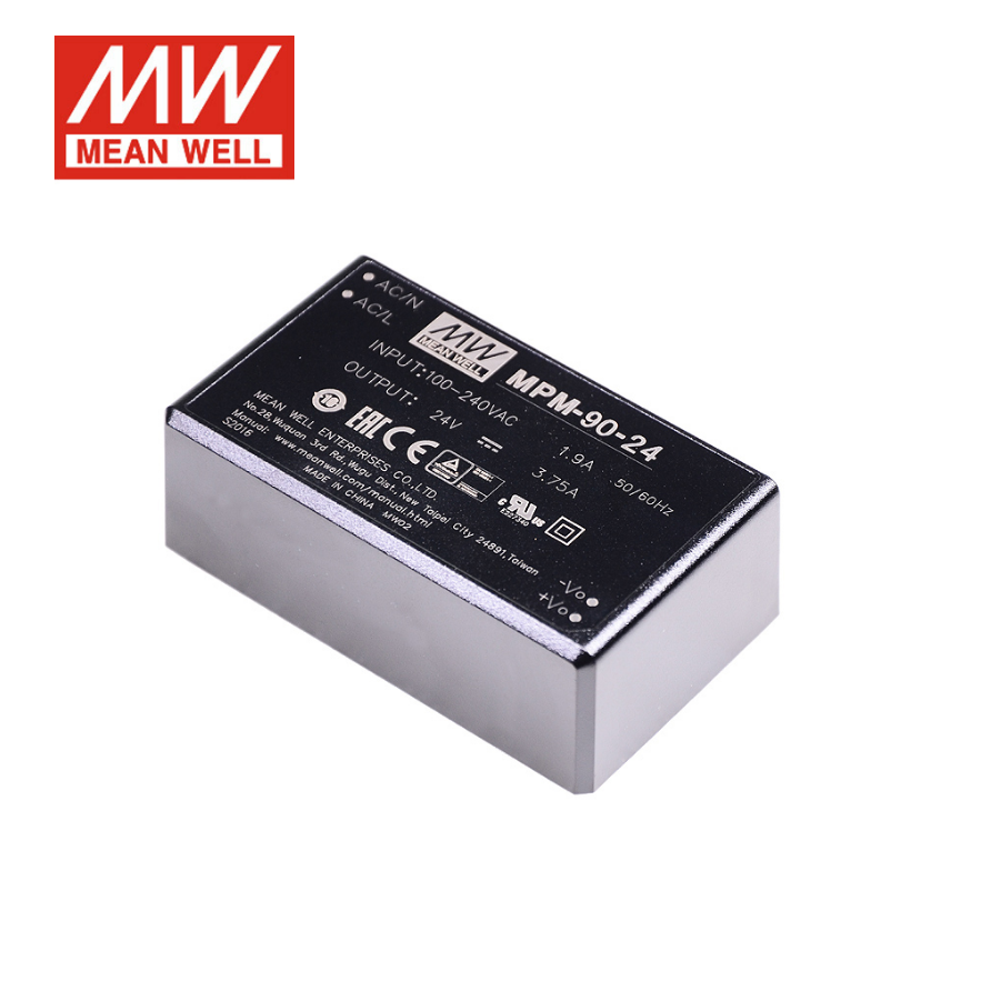 MEAN WELL  MPM-90 Switching power Supply 90W 12/15/24/48V Medical grade terminal type ST module