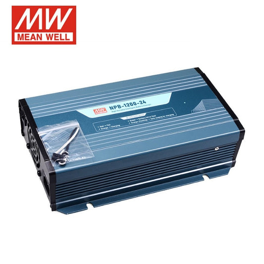 Mingwei Power NPB-1200-12/24/48V 1200W smart charger 2/3 section lead-acid/lithium battery