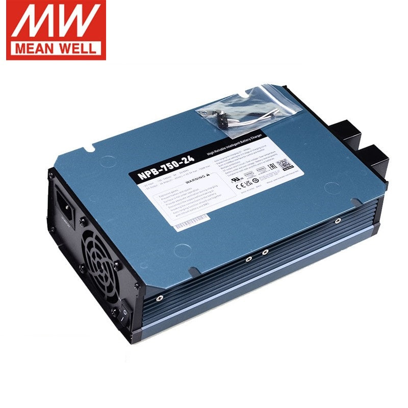 Mingwei Power NPB-750-12/24/48V 750W smart charger 2/3 segment lead-acid/lithium battery