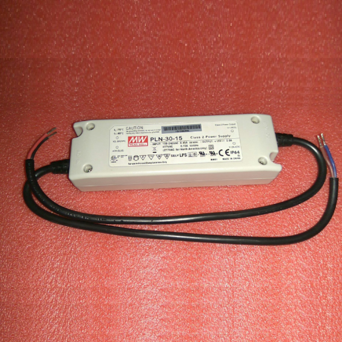 Taiwan Mingwei PLN-30 LED power supply 30W constant current 9/12/15/20/24/27/36/48 V IP64