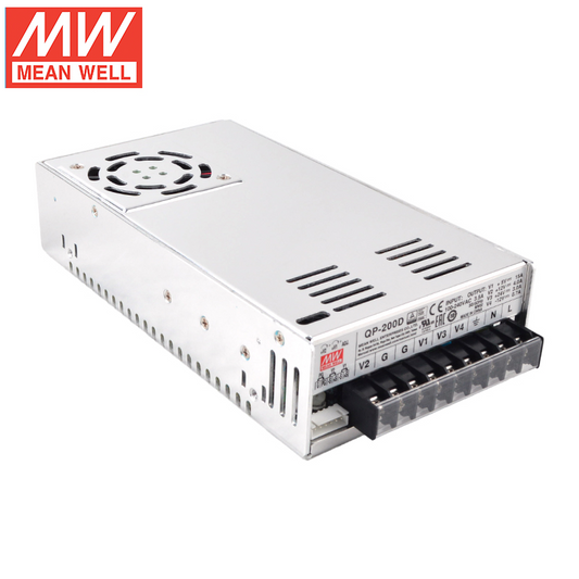 MEAN WELL QP-200D 200F /5V15A/12V4A/24V3A/-12V0.7A Quad switching power supply 200W Quad Output with PFC Function