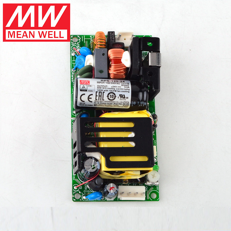 MEAN WELL  RPS-120 Medical 24V12V27V Switching Power Supply 15V48V Low leakage current MPS High Disturbance immunity C PCB