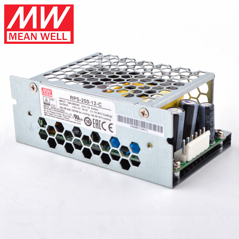 Mean Well RPS-200 Medical Switching Power Supply 12/15/24/27/48V 200W MPS(-C case type)