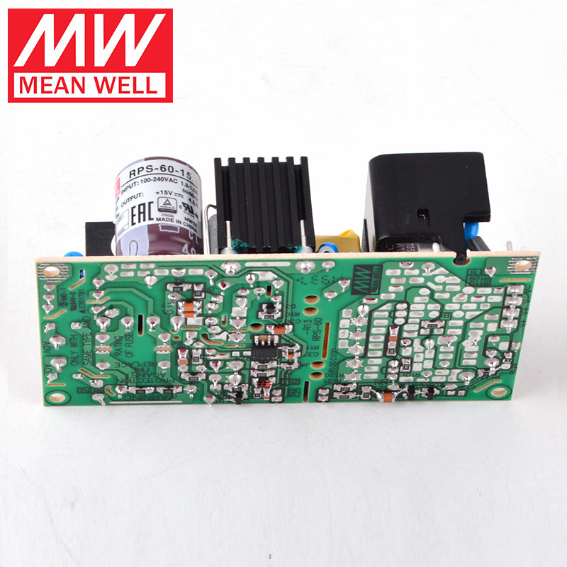 MEAN WELL  RPS-60 Switching power supply 24V 12V 5V Medical PCB type 48V15V3.3V Low leakage current MPS