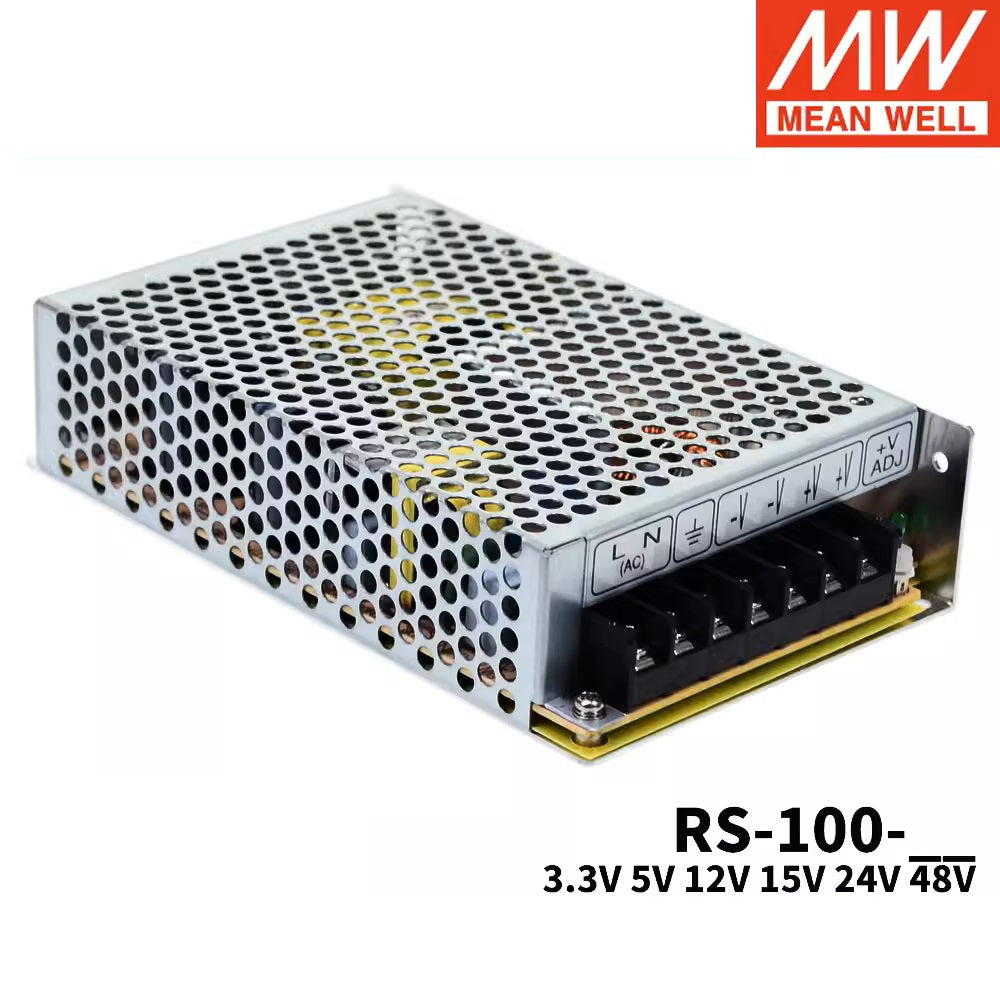 MEAN WELL RS-100 series Switching power supply RS-100-3.3 RS-100-5 RS-100-12 RS-100-15 RS-100-24 RS-100-48 100W