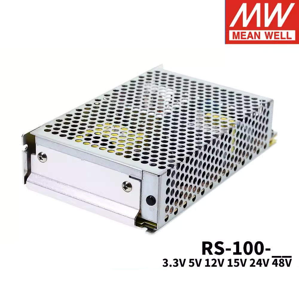 MEAN WELL RS-100 series Switching power supply RS-100-3.3 RS-100-5 RS-100-12 RS-100-15 RS-100-24 RS-100-48 100W