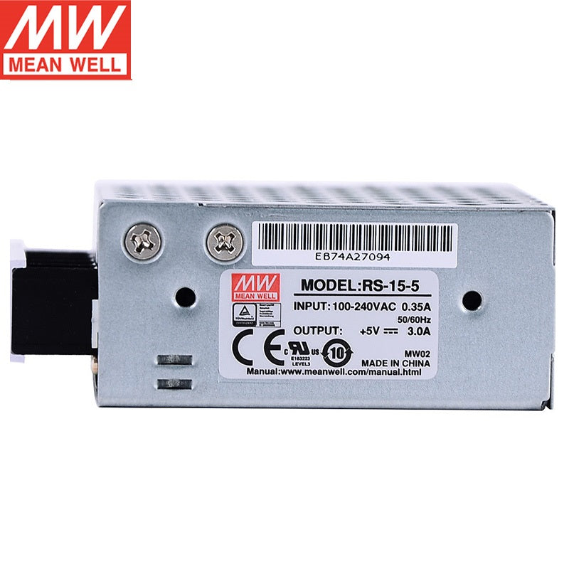 RS-15W Mingwei 5V3A Switching power supply 12V/24V DC DC module 3.3/15/48V LED NES/S