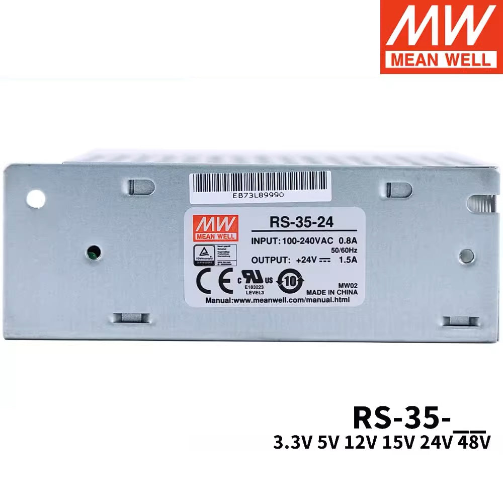 MEAN WELL RS-35 series RS-35-5 RS-35-12 RS-35-24 RS-35-48 Switching power supply 35W