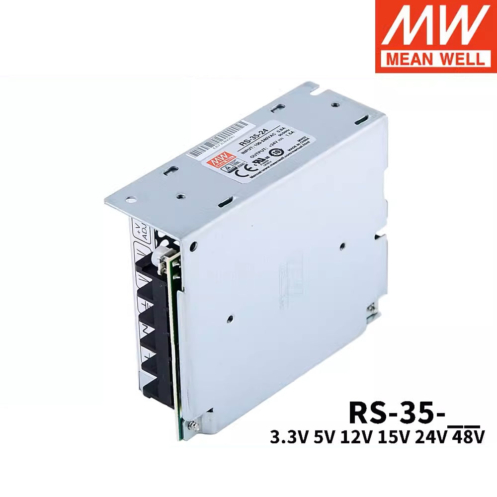 MEAN WELL RS-35 series RS-35-5 RS-35-12 RS-35-24 RS-35-48 Switching power supply 35W