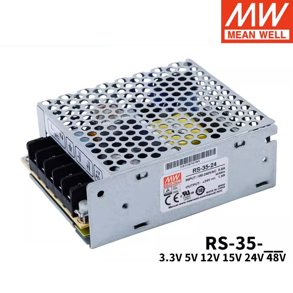 MEAN WELL RS-35 series RS-35-5 RS-35-12 RS-35-24 RS-35-48 Switching power supply 35W