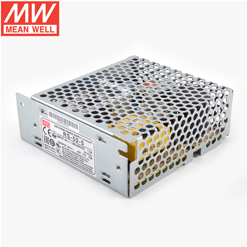 Taiwan Mingwei switching power supply 50W DC 5V10A replaces NES/RS display power supply LRS-50W