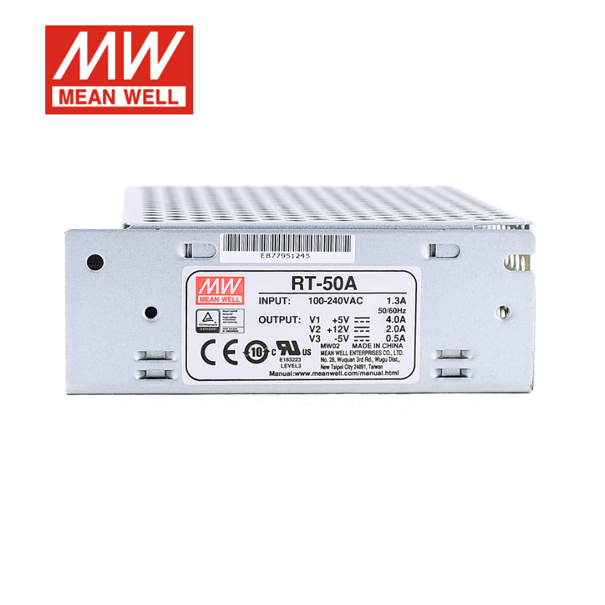 Mingwei RT-50A/50B/50C/50D three-way switching power supply 50W 5V/12V/15V/24V