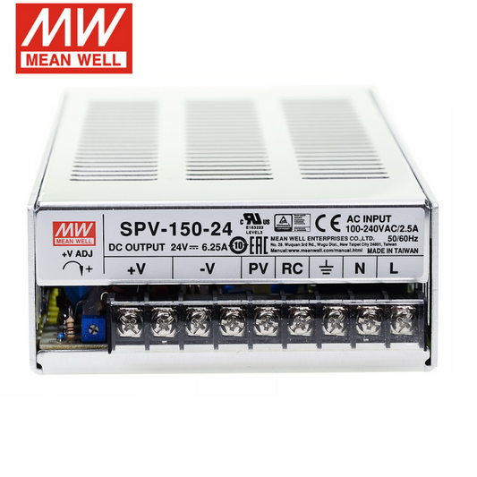 Mingwei SPV-150 Switching power supply 12/24/48V 150W Adjustable voltage (PV regulation requires external voltage)
