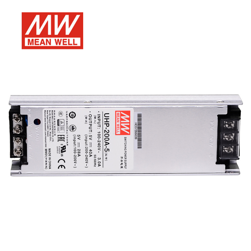 Mean Well UHP-200A Slim Type With PFC Meanwell 4.2V 4.5V 5V Single Output Switching Power Supply For LED Display TV Wall