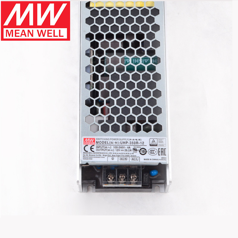 Mean Well  UHP-350R 3.3 4.2 5 12 15 24 36 48 55V Fanless design 350W Slim Type PFC Switching Power Supply Meanwell