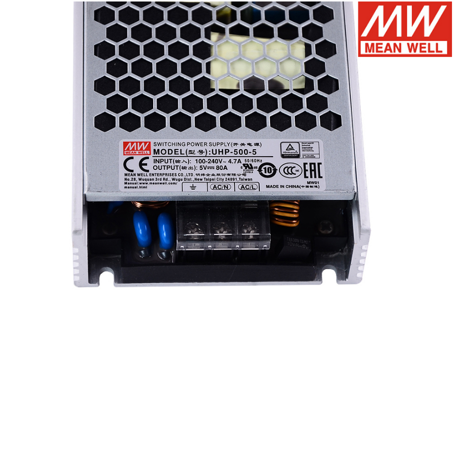 MEAN WELL UHP-500 500W Slim Type DC OK Switching Power Supply PFC 4.2 5 12 15 24 36 48 55V Meanwell Fanless LED Display Driver