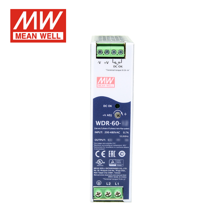 MEAN WELL  WDR-60 Switching power supply 24V/12V/5V/48V Guide rail 60W module 380V/220V revolution