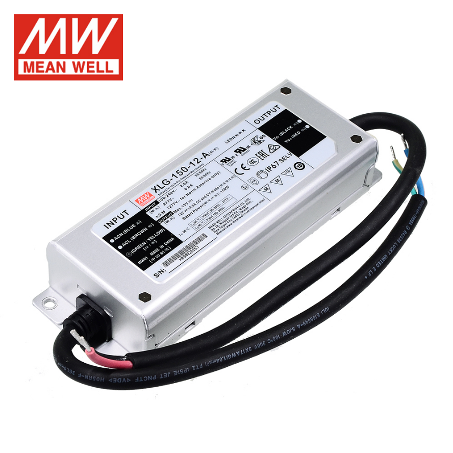 Mingwei constant power supply XLG-150-12/24-A/ ABL /M/H type dimmable outdoor waterproof PFC