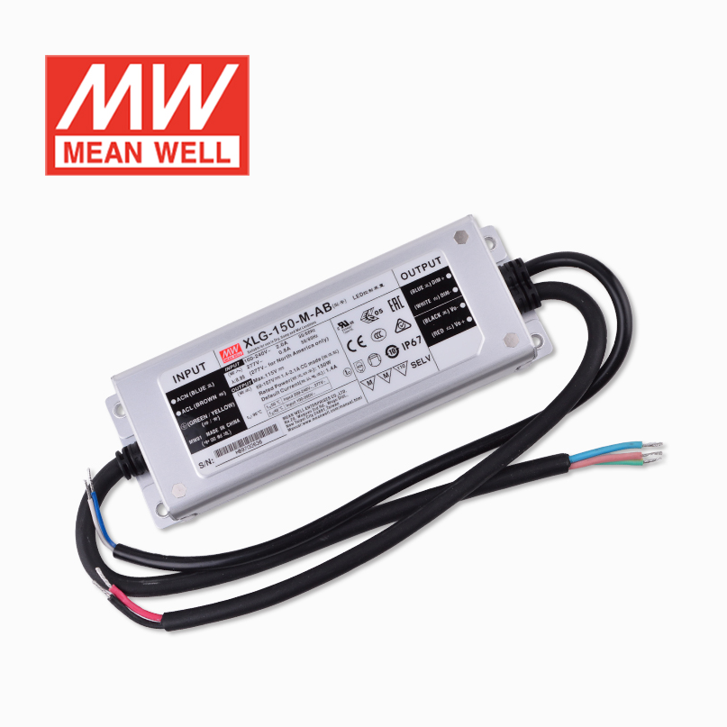 Mingwei constant power supply XLG-150-12/24-A/ ABL /M/H type dimmable outdoor waterproof PFC