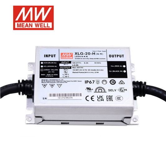 Taiwan Ming Wei switching power supply XLG-20-H/L/M-B 20W constant current LED driver